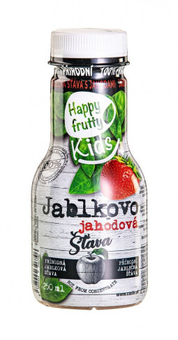 HAPPY FRUTTY KIDS 100 % Šťava jablkovo-jahodová