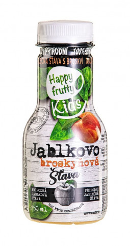 HAPPY FRUTTY KIDS 100 % Šťava jablkovo-broskyňová